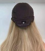Expédition Rapide Perruque Lace Front HD Transparente en Cheveux Humains Naturels, Densité 130%, Couleur Balayage Blond avec Mèches, Prix de Gros