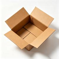 Carton d'expédition ondulé recyclable en kraft brun pour vêtements, quincaillerie, marchandises quotidiennes, emballage de transport