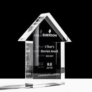 थोक संपत्ति मॉडल K9 क्रिस्टल ट्रॉफी पुरस्कार लोगो को अनुकूलित पुरस्कार के साथ अचल संपत्ति के लिए नए डिजाइन कस्टम - Product Image 2