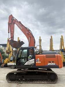 Excavatrice sur chenilles hydraulique Hitachi ZX200-6 d'occasion, 20 tonnes, d'origine japonaise, faible nombre d'heures de fonctionnement, moteur robuste, pompe, roulement - Product Image 5