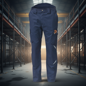 Pantalones de Trabajo Ttake, Azules, Talla M, Diseño con Bolsillos Tipo Cargo - Product Image 3