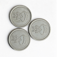 Jetons de jeu en métal sur mesure, en alliage de laiton gravé, de qualité supérieure, à performance stable, pour la vente en gros