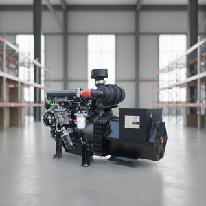Compact Reliable 20kW 50Hz 380V <b>Three</b>-Phase Open Frame Generator 24/12V DC Start | Water Cooled Community Emergency - Product Image 5