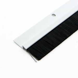Joints <span class=keywords><strong>de</strong></span> <span class=keywords><strong>bas</strong></span> <span class=keywords><strong>de</strong></span> <span class=keywords><strong>porte</strong></span>, bandes d'étanchéité, profilés en alliage d'aluminium marron et bandes <span class=keywords><strong>de</strong></span> <span class=keywords><strong>brosse</strong></span> en PP noir, coupe-tirage - Product Image 2
