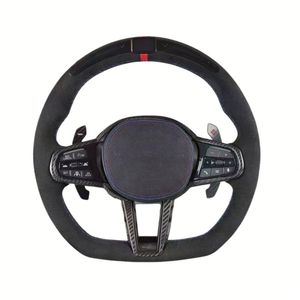 พวงมาลัยคาร์บอนไฟเบอร์ฟอร์จแท้ สำหรับ BMW G20 G30 G38 G11 G12 G01 F30 G02 Pre-LCI 530e 540i M-Sport [ไม่มีถุงลมนิรภัย] - Product Image 5
