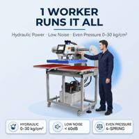 Nouvelle presse à chaud hydraulique multifonctionnelle semi-automatique à ouverture automatique pour t-shirts et vêtements