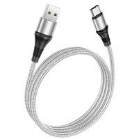 Kabel Data Pengisian Daya HOCO X50 yang Luar Biasa untuk Kabel Data Pengisian Cepat USB Paduan Aluminium Tipe-C