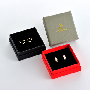 Customized Gold Hot Stamping Logo Cardboard Jewelry <b>Box</b> with <b>Black</b> Foam Insert Unique Paper Packaging for Rings - Product Image 1
