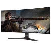 Monitor Curvo para Juegos de 27 Pulgadas, Full HD 1080P, Vista Panorámica, Retroiluminación LED, Alta Frecuencia de Actualización, Sin Marco, de Fábrica B2B