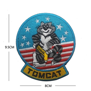 Parche F-14 TOMCAT para exteriores, insignia de hombro para chaqueta del escuadrón de combate estadounidense TOMCAT - Product Image 2