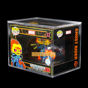 กล่องอะคริลิคใสสำหรับโชว์ฟิกเกอร์ <span class=keywords><strong>Ghost</strong></span> Rider แบบกำหนดเอง ป้องกันรอยขีดข่วน วัสดุ Lucite คุณภาพสูง - Product Image 1