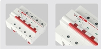 CNC MCB Pemutus Sirkuit Eksternal untuk Meter Energi YCB9ZF-125/4P C125 PA66 Pemasangan Rel Tembaga Kecil dengan Fitur Reclosing