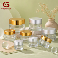 Emballages cosmétiques résistants aux enfants 5g, pots en verre transparent pour crème, bouchon à vis CR, utilisation pour les soins de la peau, volumes de 20ml, 10ml, 30ml, 50ml