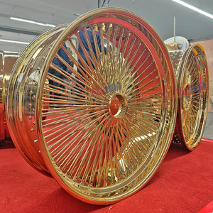 ล้อซี่ลวดขนาด 26 นิ้ว สีทองทั้งหมด พร้อมฝาครอบกลางแบบลอยตัว - Product Image 1