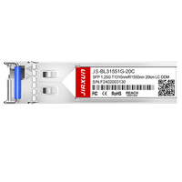 Módulo Transceptor SFP BiDi 1000BASE-BX-U Compatible con Mikrotik S-35LC20D, 1310nm-TX/1550nm-RX, 20km, Simplex LC/UPC SMF