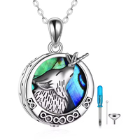 Collier pendentif licorne en argent sterling 925 en gros, bijoux fantaisie personnalisés pour femmes