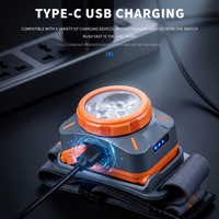 Налобный фонарь TAIKOO LED с датчиком движения, четыре источника света, USB-зарядка, водонепроницаемый, для кемпинга, походов, рыбалки
