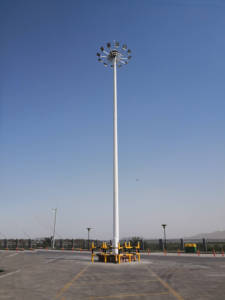 Projecteur LED pour stade/terrasse avec couverture de 15 à 30 m + poteau lumineux en acier de 100 W/500 W/1000 W - Qualité supérieure - Product Image 3