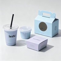Boîtes en papier personnalisées avec logo imprimé et fenêtre, emballage de luxe en carton pour gâteaux, biscuits, pâtisseries, desserts