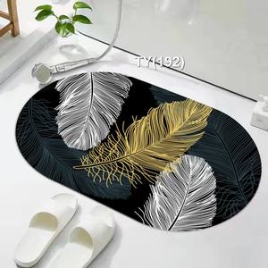 Vendita calda <span class=keywords><strong>tappeto</strong></span> <span class=keywords><strong>bagno</strong></span> nordico <span class=keywords><strong>moderno</strong></span> di lusso doccia tappetino da <span class=keywords><strong>bagno</strong></span> diatomea fango rapido asciutto porta in gomma antiscivolo <span class=keywords><strong>tappeto</strong></span> e stuoie - Product Image 2