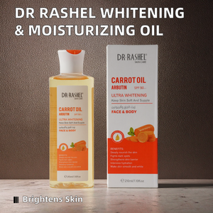 Aceite Facial y Corporal Humectante e Iluminador, Reduce Manchas Oscuras, Ácido Kójico, Semillas de Cúrcuma, Aceite Esencial Puro, Aclara el Tono de Piel - Product Image 1