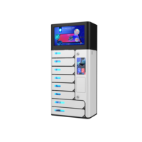 Y2Power UVC Premium, casier intelligent sécurisé à écran tactile à 8 compartiments, station de charge de téléphone avec 2 compartiments plus grands pour iPad