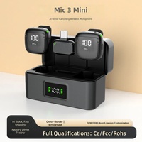 Micrófono Lavalier Inalámbrico con Reducción de Ruido por IA, Frecuencia de Muestreo de 48kHz, Control Automático de Ganancia de 24 bits, Cápsula MEMS, Soporte para Micrófono Dual, Alcance de 100m