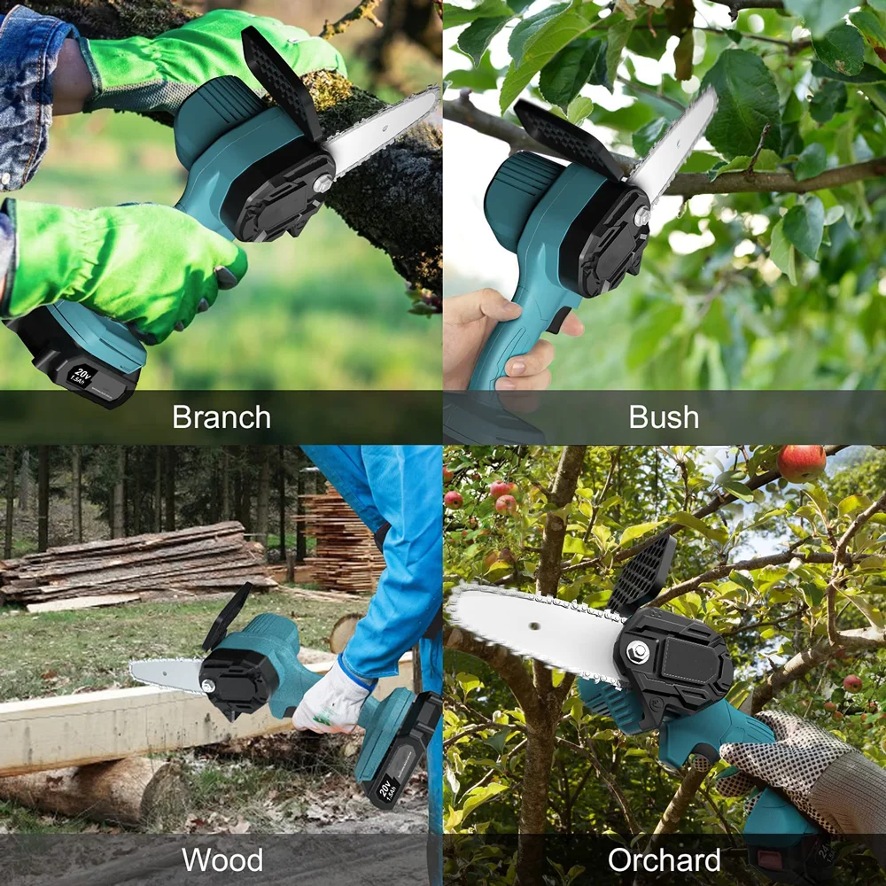 hand held cordless electric chain saw