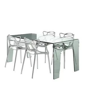 Iyi üretici yemek odası mobilyası Modern sandalye ev mobilya plastik sandalye masa seti ucuz istiflenebilir sandalyeler