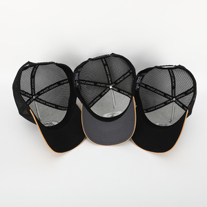 Mũ Lưỡi Trai Lưỡi Trai Thêu Logo Vành Da Lộn Cong Trơn 5 Tấm Tùy Chỉnh Cho Nam Mũ Lưỡi Trai Vải Chéo Bằng Vải Cotton - Product Image 3