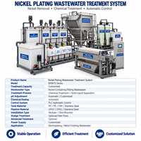 Système automatique de traitement des eaux usées de nickelage par électrolyse avec dosage chimique, clarification et contrôle PLC