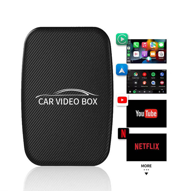 2026 New 3 in 1 Wireless CarPlay Android Auto Streaming Media YouTube Netflix Support Google Play Store CarPlay Video Ai Box