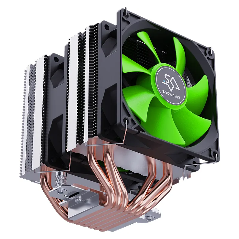 Kardan adam OEM CPU soğutucu 6 ısı borusu 3Pin CPU soğutucu Fan LGA 1700/1200/1150/1155/1155/1156/1366/775 i3/i5/i7/E3