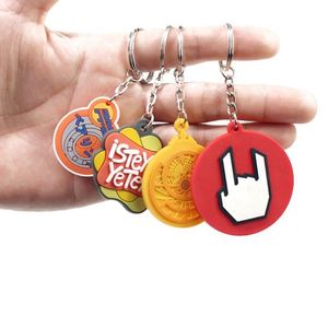 Rubber Soft PVC 3d Keychain Plastic Key Chain Custom Shape Keyring - Product Image 3