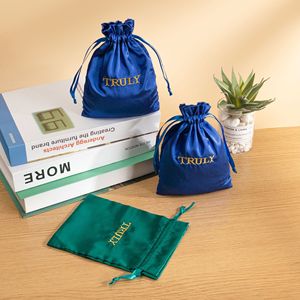 Bolsas de Terciopelo con Cordón Bordadas Personalizadas Reciclables, Bolsas de Almacenamiento para Velas, Joyas y Regalos, Bolsas de Embalaje de Terciopelo - Product Image 3