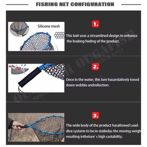 Dụng cụ câu cá ngoài trời lưới đánh cá có thể thu gọn bằng hợp kim nhôm Lưới bắt cá Thả Lưới lưới có thể gập lại được - Product Image 5