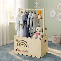 Étagère à livres Montessori en bois pour bébé avec bac de rangement, bibliothèque et organisateur de jouets pour chambre d'enfant, salle de jeux, armoire, panier cadeau pour bébé