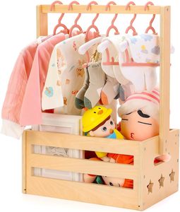 Baby Shower Gifts <strong>Basket</strong> <strong>Carrier</strong> Wooden Baby Shower Crate Closet Baby Wooden Crate Welcome Box with Handle for <strong>Newborn</strong> - Product Image 2