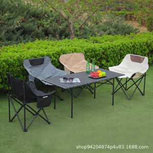 Chaise pliante d'extérieur Astran Moon Chair 92x16x16cm, chaise de jardin compacte et portable, style décontracté, tabouret de camping pliable - Product Image 4