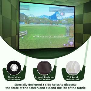 Pantalla de impacto de cine en casa de calidad duradera 4K para Simulador de golf Deportes interiores virtuales de bajo ruido en venta - Product Image 4