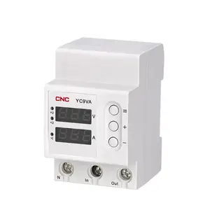 CNC Electric New Design Single Phase AC 63A Adjustable Over Under voltage relays protector