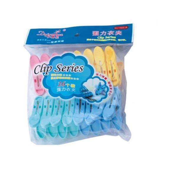 Plastic Clothes Clip 16 Pegs Household
