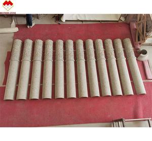 Columna Redonda Hueca Tallada en Mármol con Cubierta de Granito Estilo Americano, Venta de Fábrica de Yunfu - Product Image 1