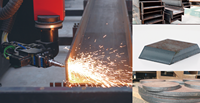 Machine de découpe laser à fibres pour acier structurel en forme de H, système de contrôle Cypcut, Yaskawa AI/BMP pour une découpe de métal de haute précision