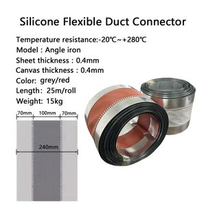 Conector <span class=keywords><strong>de</strong></span> Ducto Flexible Resistente al Calor Industrial, Ducto Flexible <span class=keywords><strong>de</strong></span> <span class=keywords><strong>Lona</strong></span> Antivibración <span class=keywords><strong>para</strong></span> Sistemas <span class=keywords><strong>de</strong></span> Ventilación y <span class=keywords><strong>Aire</strong></span> <span class=keywords><strong>Acondicionado</strong></span> - Product Image 2