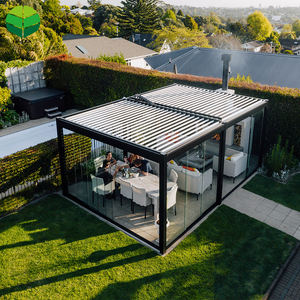 Pergola Bioclimatique <span class=keywords><strong>6x3</strong></span> m pour Extérieur avec Télécommande, Toit à Lames Orientables, Pavillon Pergola Adossée à la Maison - Product Image 4