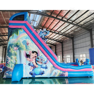 Thương mại lớn lâu đài bouncy ngoài trời màu xanh Ngoài Hành Tinh Quái Vật <span class=keywords><strong>Inflatable</strong></span> trượt cho <span class=keywords><strong>Inflatable</strong></span> bên Bouncer với <span class=keywords><strong>Dual</strong></span> <span class=keywords><strong>Lane</strong></span> trượt - Product Image 3