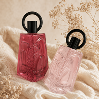 Flacon de parfum vide de luxe en verre de 100 ml, forme triangulaire, personnalisable, Anding Stock