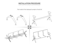 Chaises d'attente professionnelles modernes à deux places en cuir PU, durables, avec accoudoirs et pieds en alliage d'aluminium pour aéroport, banque, hôpital, lieux publics