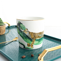 Tasses en porcelaine fine blanche personnalisées avec logo, vente en gros de tasses à eau en porcelaine fine